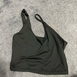 Black Sleeveless Crop Top